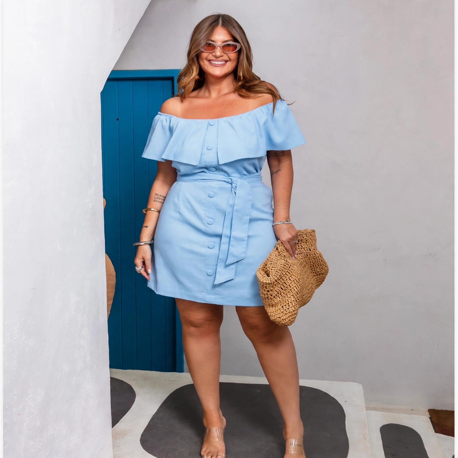Vestido Ciganinha Botoes